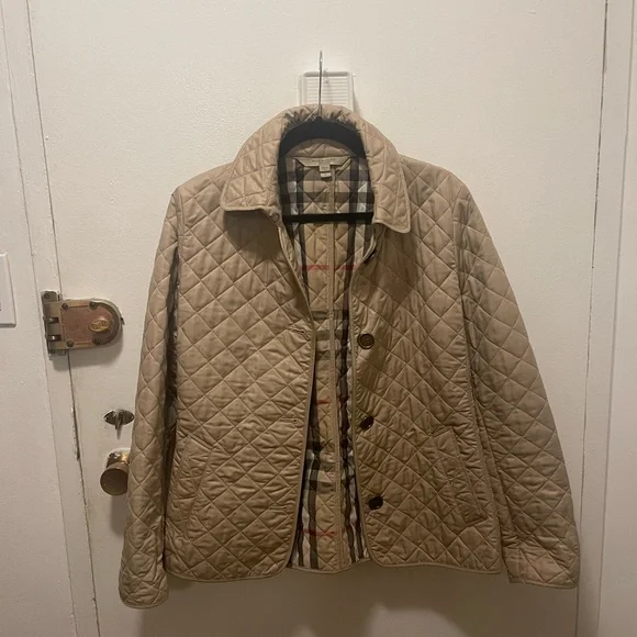 Burberry quilted jacket - tan - Picture 4 of 8